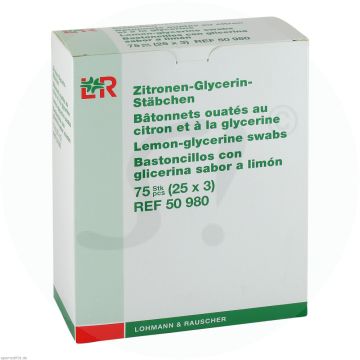 Lemon Glycerin Swabs Rauscher 75 Stk.