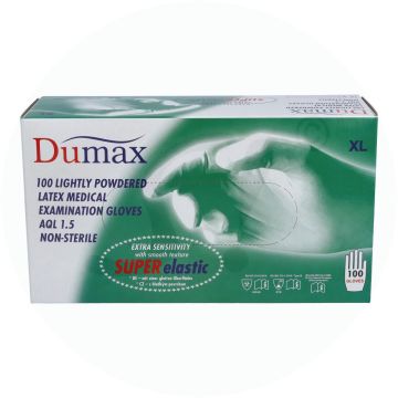 Untersuchungshandschuh Dumax Latex gepudert 100 Stk. XL