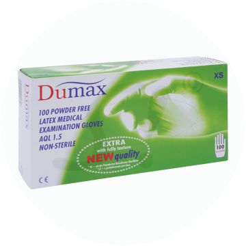 Untersuchungshandschuh Dumax Latex puderfrei 100 Stk. XS