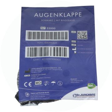 Augenklappe Basu Bindeband Schwarz 1 Stk.