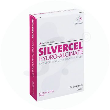Systagenix Silvercel® Hydroalginat 10 Stk. 5 x 5 cm