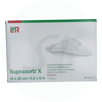 Suprasorb X Hydro Kompresse 5 Stk. 14 x 20 cm