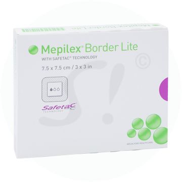 Mölnlycke Mepilex Border Lite Verband 5 Stk. 7,5 x 7,5 cm