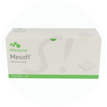 Mölnlycke Mesoft Vlieskompressen 7,5 x 7,5 cm 30x5 Stk. 150 Stk.