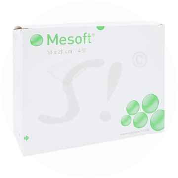 Mölnlycke Mesoft Vlieskompressen 10 x 20 cm 60x2 Stk. 120 Stk.