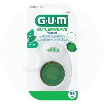 Gum Butlerweave Webseide gewachst Minze 55 m