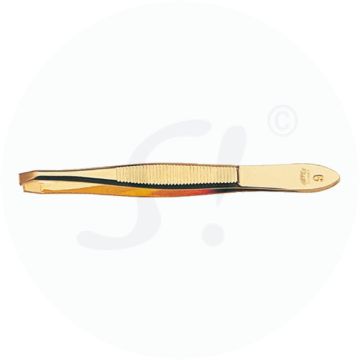 Nippes Pinzette Abgewinkelt Gold 1 Stk.