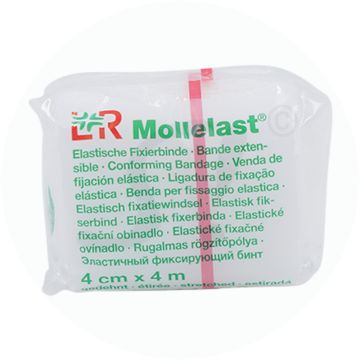 Lohmann & Rauscher Mullbinde Mollelast Cellophan 1 Stk. 4 m x 4 cm