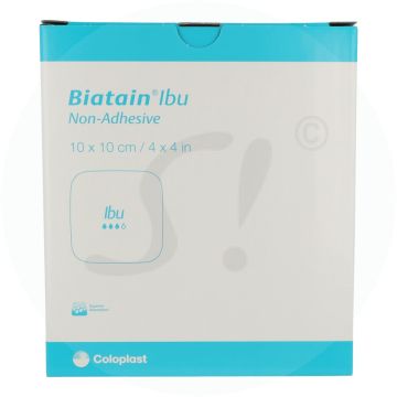Biatain-IB Schaumverband Nicht haftend 5 Stk. 10 x 10 cm