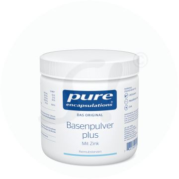 Pure Encapsulations Basenpulver plus mit Zink 200 g