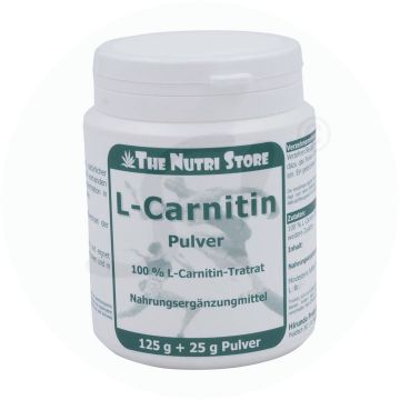 The Nutri Store L-Carnitin Pulver 100 % rein 125 g