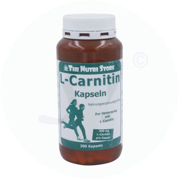 The Nutri Store L-Carnitin 400 mg vegetarische Kapseln 200 Stk.