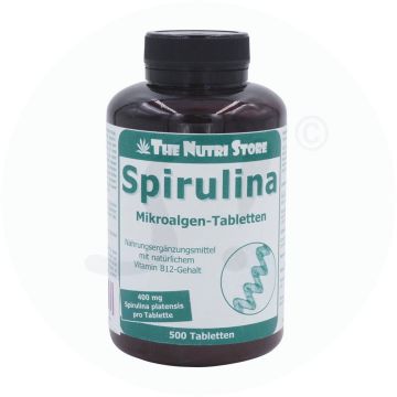 The Nutri Store Spirulina Mikroalgen Tabletten 400 mg 500 Stk.