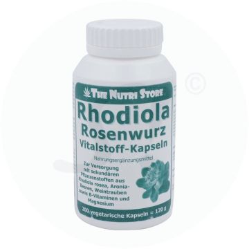 The Nutri Store Rhodiola Rosea Kapseln 200 Stk.