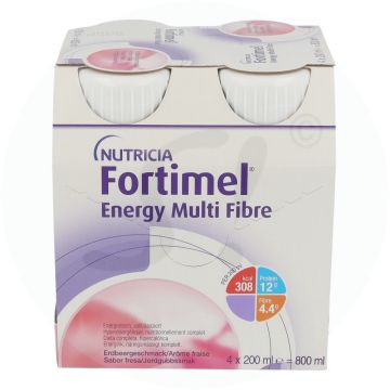 Nutricia Fortimel Multifibre 200 4 Stk. Erdbeer