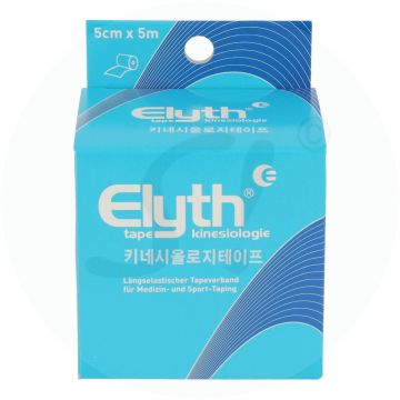 Elyth Kinesiologisches Tape blau 5 cm x 5 m 1 Stk.