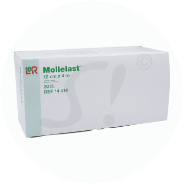 Lohmann & Rauscher Mullbinde Mollelast Cellophan 20 Stk. 4 m x 12 cm