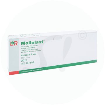 Lohmann & Rauscher Mullbinde Mollelast Cellophan 20 Stk. 4 m x 4 cm