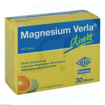 Magnesium Verla direkt Stick Citrusgeschmack 30 Stk.