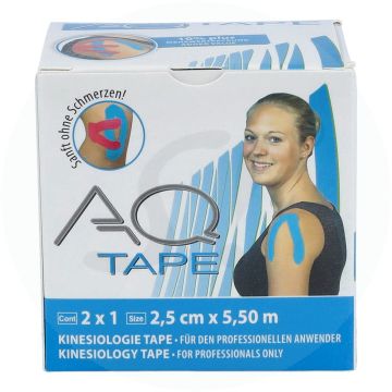 Aku-Tape Kinesiologie 2 Stk. Blau 5 x 2,5 cm 