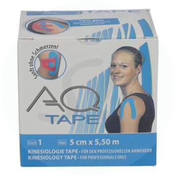 Aku-Tape Kinesiologie 1 Stk. Schwarz 5 x 5 cm 