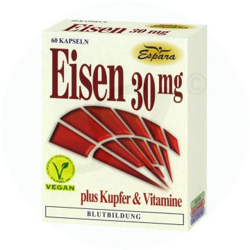 Espara Eisen Kapseln plus Kupfer & Vitamine 60 Stk.