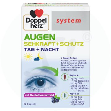 Doppelherz Augen Sehkraft + Schutz 2 Kapsel-System 60 Stk.