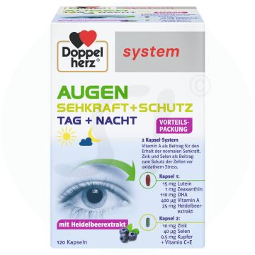 Doppelherz Augen Sehkraft + Schutz 2 Kapsel-System