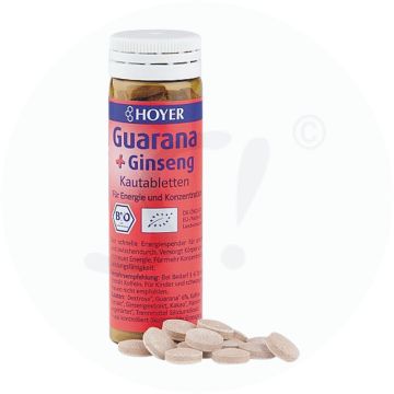 Hoyer Guarana plus Ginseng Kautabletten 60 Stk.