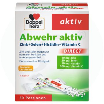 Doppelherz Abwehr aktiv Direct Zink + Selen + Histidin 20 Pkg.