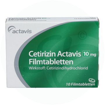 Cetirizin Actavis 10 mg Filmtabletten 10 Stk. 