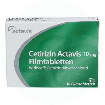 Cetirizin Actavis 10 mg Filmtabletten 30 Stk. 