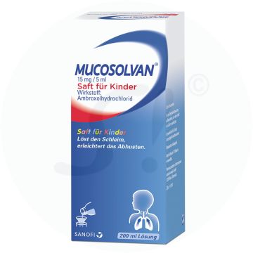 Mucosolvan 15 mg/5 ml Saft für Kinder 200 ml
