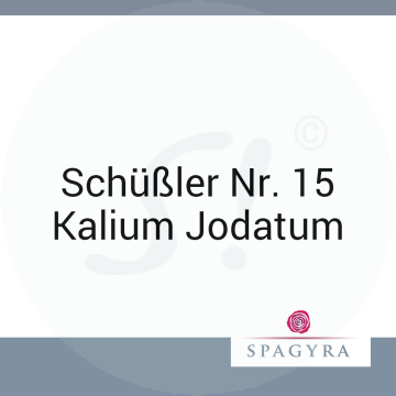Schüßler Nr. 15 Kalium Jodatum Spagyra 20 ml D 6 Globuli