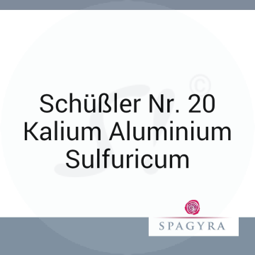 Schüßler Nr. 20 Kalium Aluminium Sulfuricum Spagyra 20 ml D 6 Globuli