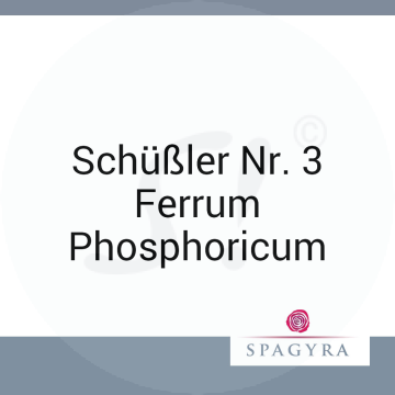 Schüßler Nr. 3 Ferrum Phosphoricum Spagyra 20 ml D 12 Globuli