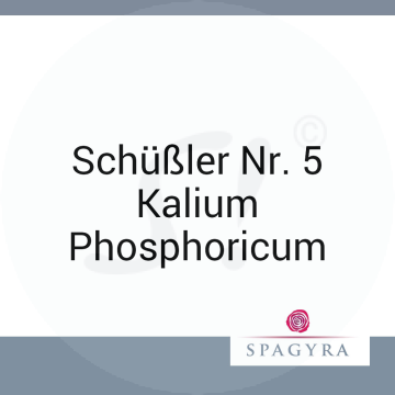 Schüßler Nr. 5 Kalium Phosphoricum Spagyra 20 ml D 12 Globuli