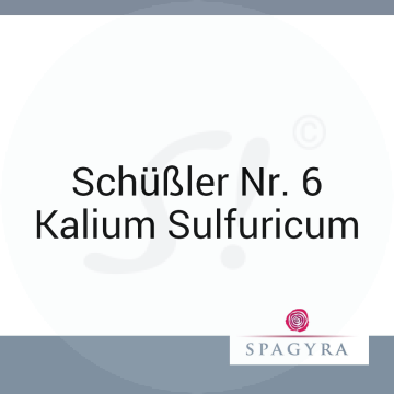 Schüßler Nr. 6 Kalium Sulfuricum Spagyra 20 ml D 12 Globuli