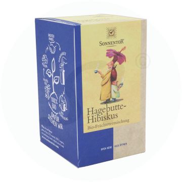 Sonnentor Hagebutte-Hibiskus Tee 18 Btl.  BIO