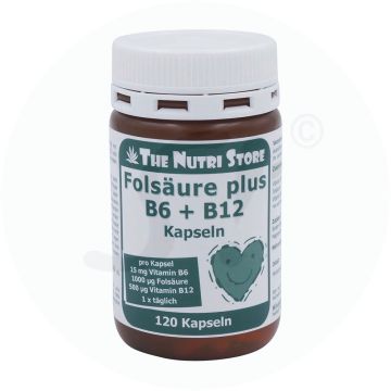 Folsäure Plus Vitamin B 6 + B 12 Kapseln 120 Stk.