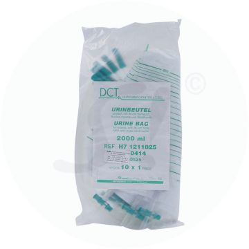 Urinbeutel BAS unsteril Schlauch + Abfluss 2L 10 Stk.
