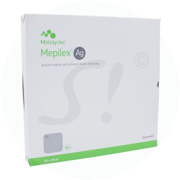 Mölnlycke Mepilex AG Verband steril  5 Stk. 20 x 20 cm