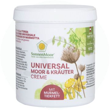 SonnenMoor Universal Kräuter Creme + Murmeltierfett 500 g