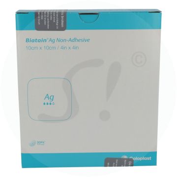 Biatain-AG Schaumverband Nicht haftend 5 Stk. 10 x 10 cm