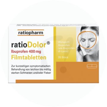 ratioDolor Ibuprofen 400 mg Filmtabletten