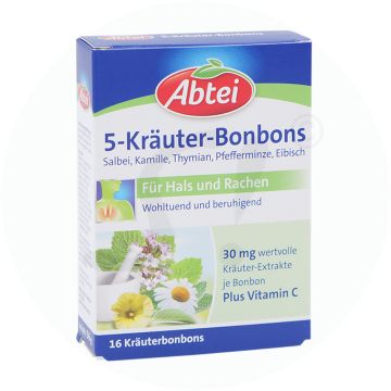 Abtei 5-Kräuter Bonbons 16 Stk.