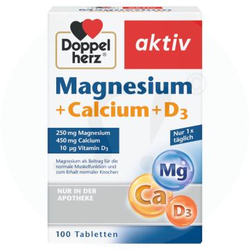 Doppelherz Magnesium Calcium+ D3 Tabletten 100 Stk.