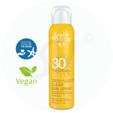 Louis Widmer Clear Sun Spray ohne Parfüm LSF 30 125 ml