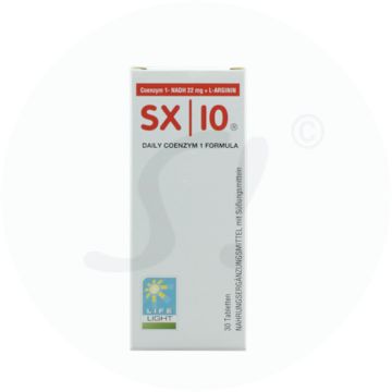 Life Light SX 10 Coenzym1 NADH 22 mg + L-Arginin 30 Stk.