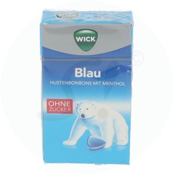 WICK Blau 46 g Ohne Zucker